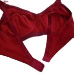 سوتین بدون فنر زنانه پانیذ کد 66321 رنگ زرشکی