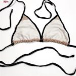 مایو زنانه ماییلدا مدل بدون فنر کد 3903-3 رنگ قهوه ای