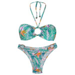 مایو زنانه ماییلدا مدل دو تکه کد 3686-981 رنگ سبزآبی