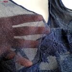 لباس خواب زنانه مدل 5244-2097 رنگ سرمه ای