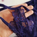 لباس خواب زنانه مدل 5241-2222 رنگ سرمه ای