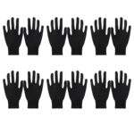 دستکش طاها طب مدل نخی مچ دار کد 5291-3 بسته 6 عددی