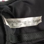 مایو زنانه شین مدل یقه دلبری گیپوری کد 5290-2011 رنگ مشکی