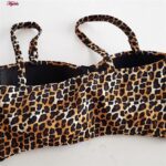 مایو دو تکه زنانه فیتن فرخ زادی مدل پلنگی فنردار کد 5288-297-1