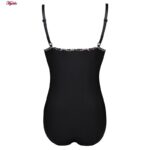 مایو زنانه رونیا مدل پلنگی کد 5027-710 رنگ مشکی