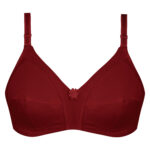 سوتین بدون فنر زنانه پانیذ کد 66321 رنگ زرشکی