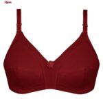 سوتین بدون فنر زنانه پانیذ کد 66321 رنگ زرشکی