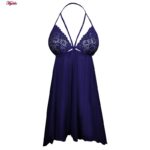 لباس خواب زنانه مدل 5241-2222 رنگ سرمه ای