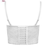 سوتین فنردار زنانه ماییلدا مدل پولکی بلند کد 5303-007 رنگ سفید