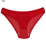 ست شورت و سوتین زنانه ماییلدا مدل پاپیون بدون فنر کاپ اسفنجی کد 5300-A881 رنگ قرمز