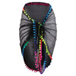 رویه مایو زنانه پاپیلون مدل زنبوری هفت رنگ کد 5275-1121 رنگ مشکی