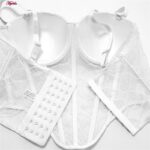 سوتین فنردار زنانه ماییلدا مدل پولکی بلند کد 5303-007 رنگ سفید