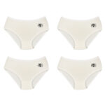 شورت زنانه برهان تن پوش مدل اسلیپ 03 بسته 4عددی رنگ سفید