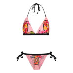 ست 2 تکه مایو دخترانه مدل 11018 رنگ صورتی