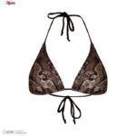 ست 2 تکه مایو دخترانه مدل 11005 رنگ قهوه‌ای