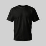 تی شرت آستین کوتاه مردانه مدل فیت رنگ مشکی