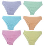 شورت زنانه مدل خال دار بسته 6 عددی