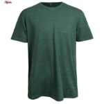 تی‌شرت آستین کوتاه مردانه مدل نیکریس پنبه ای کد 5315-S-NR.R رنگ سبز تیره