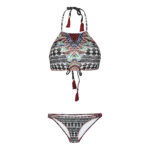 ست 2 تکه مایو دخترانه مدل 11008 رنگ مشکی