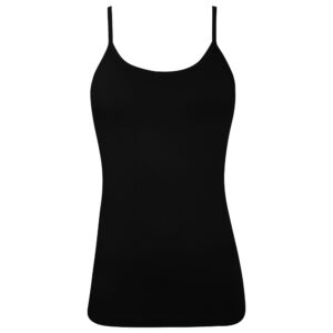 تاپ راحتی زنانه برهان تن پوش مدل پنبه ای کد 1021 رنگ مشکی