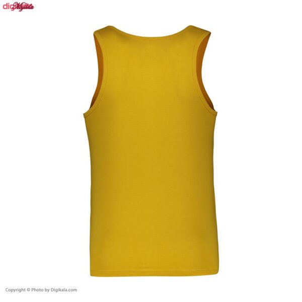 زیرپوش رکابی مردانه برهان تن پوش مدل 16-01 رنگ خردلی  بسته 2 عددی