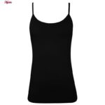 تاپ راحتی زنانه برهان تن پوش مدل پنبه ای کد 1021 رنگ مشکی