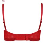 ست شورت و سوتین زنانه ماییلدا مدل پاپیون بدون فنر کاپ اسفنجی کد 5300-A881 رنگ قرمز