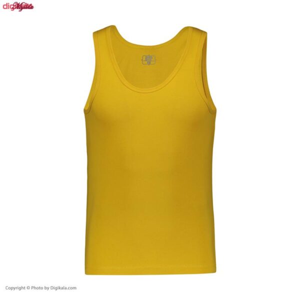 زیرپوش رکابی مردانه برهان تن پوش مدل 16-01 رنگ خردلی  بسته 2 عددی