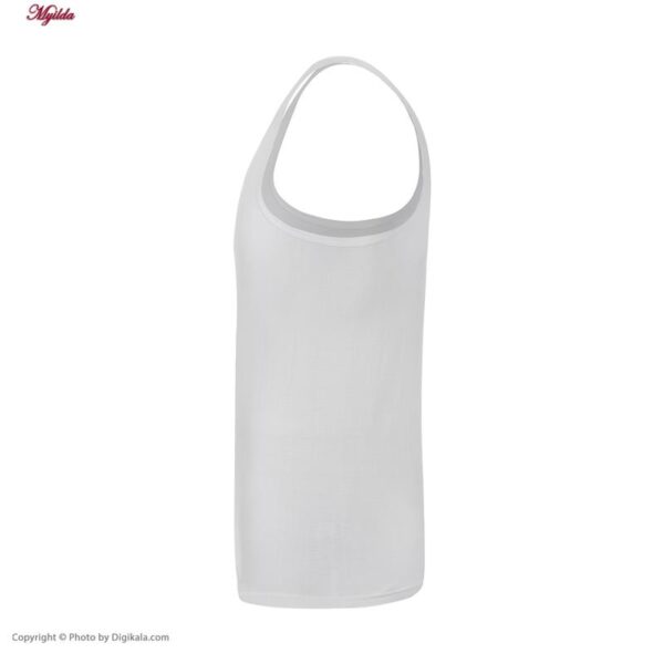 زیرپوش رکابی یقه گرد مردانه برهان تن پوش مدل 1003-5 بسته دو عددی