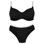 ست شورت و سوتین زنانه میسا مدل 5310-9025 رنگ مشکی