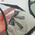 ست شورت و سوتین زنانه ماییلدا مدل پاپیون بدون فنر کاپ اسفنجی کد 5300-A881 رنگ سبز روشن