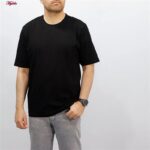 تی‌شرت آستین کوتاه مردانه مدل نیکریس پنبه ای کد 5315-S-NR&R رنگ مشکی