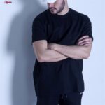 تی شرت آستین کوتاه مردانه مدل بیسیک دن ور رنگ مشکی