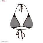 ست 2 تکه مایو دخترانه مدل 11005 رنگ قهوه‌ای