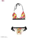 ست 2 تکه مایو دخترانه مدل 11017 رنگ کرم