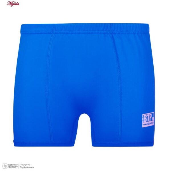 شورت پادار مردانه برهان تن پوش مدل 14-04 رنگ آبی بسته 2 عددی