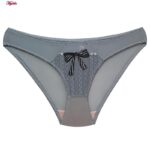 ست شورت و سوتین زنانه ماییلدا مدل پاپیون بدون فنر کاپ اسفنجی کد 5300-A881 رنگ طوسی