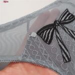 ست شورت و سوتین زنانه ماییلدا مدل پاپیون بدون فنر کاپ اسفنجی کد 5300-A881 رنگ طوسی