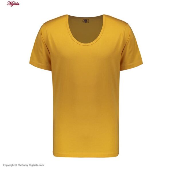 زیرپوش آستین دار مردانه برهان تن پوش مدل 02-16 رنگ خردلی بسته 2 عددی