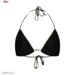 ست 2 تکه مایو دخترانه مدل 11020 رنگ مشکی