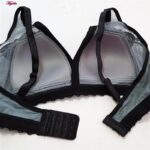 ست شورت و سوتین زنانه ماییلدا مدل پاپیون بدون فنر کاپ اسفنجی کد 5300-A881 رنگ طوسی