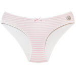 شورت زنانه فیتن فرخ زادی مدل پنبه ای راه راه کد 5177-10 رنگ صورتی