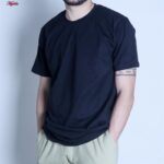 تی شرت آستین کوتاه مردانه مدل بیسیک دن ور رنگ مشکی