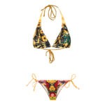 ست 2 تکه مایو دخترانه مدل 11019 رنگ زرد