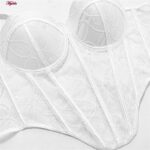 سوتین فنردار زنانه ماییلدا مدل پولکی بلند کد 5303-007 رنگ سفید