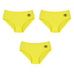 شورت زنانه برهان تن پوش مدل اسلیپ کد 5-03 رنگ زرد بسته 3 عددی