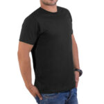 تی شرت آستین کوتاه مردانه مدل ساده پنبه ای رنگ مشکی