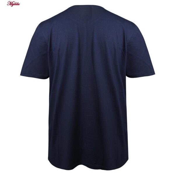 تی‌شرت آستین کوتاه مردانه مدل پنبه ای کد 5316-H-NR رنگ سرمه ای