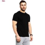 تی شرت آستین کوتاه مردانه مدل نخ پنبه ای ساده کد BZ1