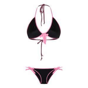 ست 2 تکه مایو دخترانه مدل 11003 رنگ مشکی